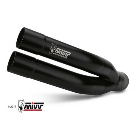 Moto exhaust MIVV DOUBLE GUN BLACK BENELLI 502C 2019  -  2023