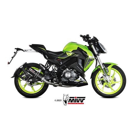 Moto výfuk MIVV GP-C BLACK with carbon cap KEEWAY RKF 125 2021  -  2023