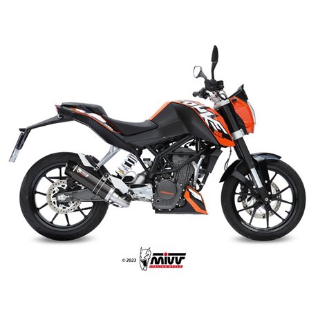 Moto výfuk MIVV GP-C BLACK with carbon cap KTM 125 DUKE 2011  -  2016