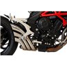 Moto exhaust HP-Corse HYDROTRE SATIN COVER INOX MV AGUSTA 800 BRUTALE 800/RR/RR SCR   