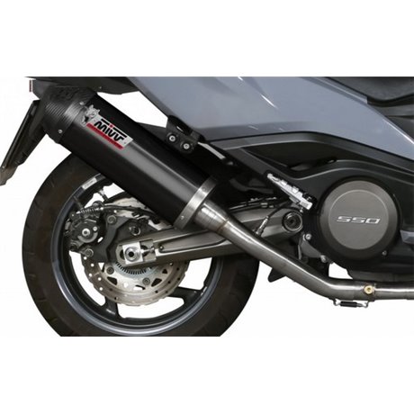 Moto exhaust MIVV OVAL BLACK with carbon cap KYMCO AK550 2017  -  2020
