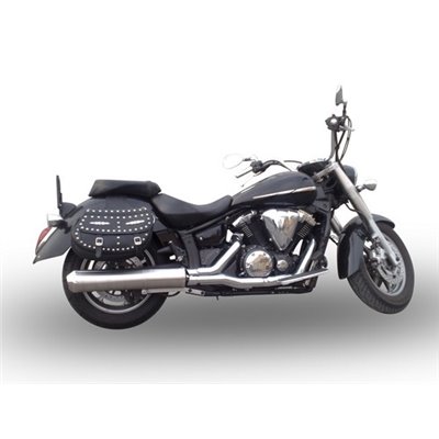 Auspuff GPR Yamaha Xvs 1300 Midnight Star  2006 - 2014 Inox Oval Bomb