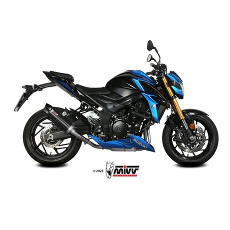 Moto exhaust MIVV GP-C BLACK with carbon cap SUZUKI GSX-S 750 2017  -  2020