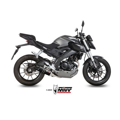 Moto exhaust MIVV GP-C BLACK with carbon cap YAMAHA MT-125 2015  -  2019