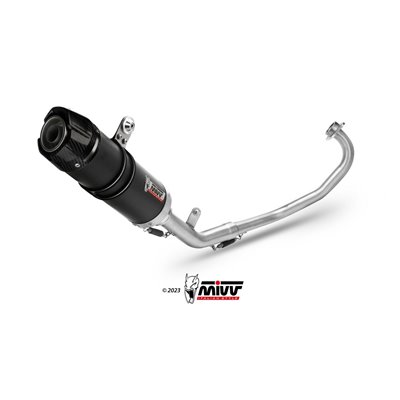 Moto exhaust MIVV GP-C CARBON with carbon cap YAMAHA YZF R125 2014  -  2018