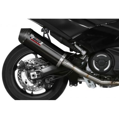Moto Auspuff MIVV OVAL BLACK with carbon cap YAMAHA T-MAX 530 2017  -  2019