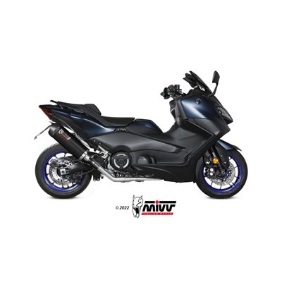 Moto exhaust MIVV OVAL BLACK with carbon cap YAMAHA T-MAX 560 2022  -  2023