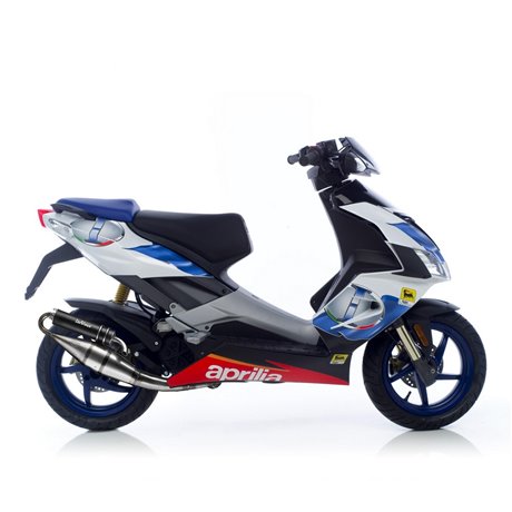 Výfuk LeoVince APRILIA SR 50 R FACTORY carburetor Piaggio engine 2004 - 2012 HAND MADE TT BLACK EDITION