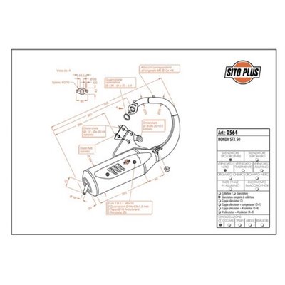 Exhaust LeoVince HONDA SFX 50 SITOPLUS