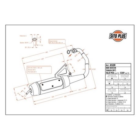 Exhaust LeoVince ITALJET PISTA 1993 SITOPLUS