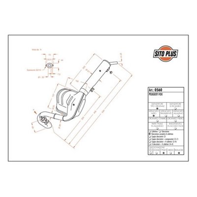 Exhaust LeoVince PEUGEOT FOX 1995 SITOPLUS