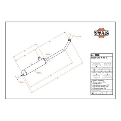 Exhaust LeoVince PIAGGIO CIAO/P/PX/CIAO FL 50 SITOPLUS