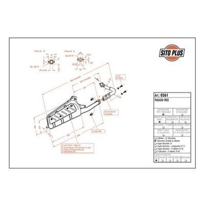 Exhaust LeoVince PIAGGIO FL 1995 - 2000 SITOPLUS