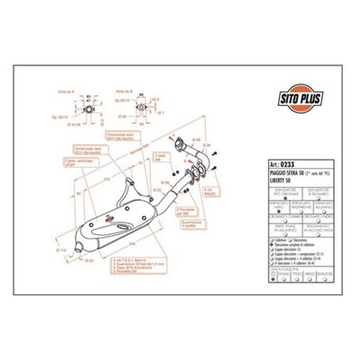 Exhaust LeoVince PIAGGIO SFERA 50 2nd edition 1995 SITOPLUS