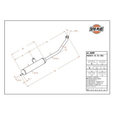 Exhaust LeoVince PIAGGIO SI/KS/FL2/BOSS SITOPLUS