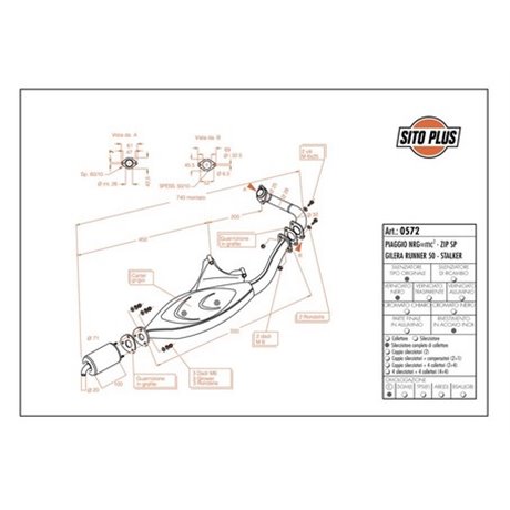 Výfuk LeoVince PIAGGIO ZIP SP 1996 - 2004 SITOPLUS