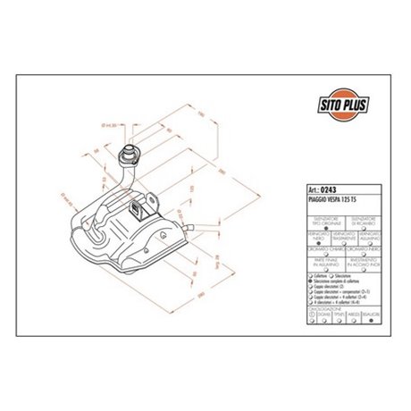 Auspuff LeoVince VESPA 125 T5 SITOPLUS