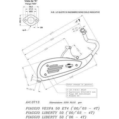 Výfuk LeoVince VESPA ET4 4 stroke SITOPLUS