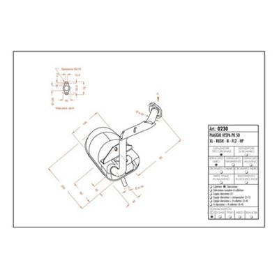 Výfuk LeoVince VESPA HP/PK 50/XL/RUSH/N/FL2 SITO