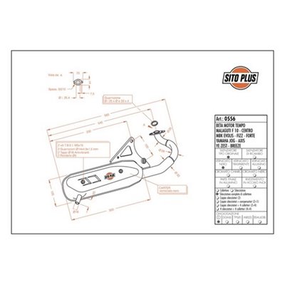 Exhaust LeoVince YAMAHA BREEZE 1994 - 1995 SITOPLUS
