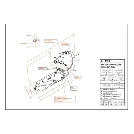 Výfuk LeoVince YAMAHA SLIDER 2000 - 2002 SITO