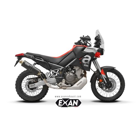 Moto exhaust EXAN APRILIA TUAREG 660 - A2 22 - 24 OV RALLY CARBON 