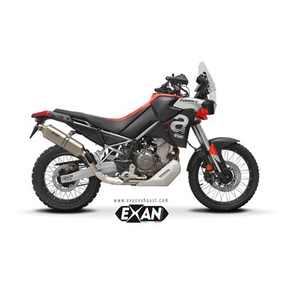 Moto exhaust EXAN APRILIA TUAREG 660 - A2 22 - 24 X-RALLY TITANIUM 