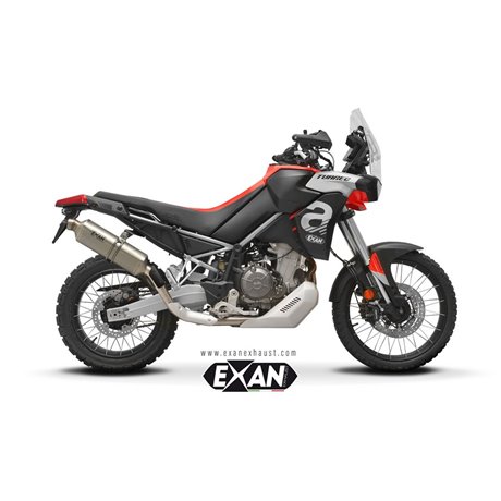 Moto výfuk EXAN APRILIA TUAREG 660 - A2 22 - 24 X-RALLY TITANIUM 