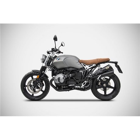 Zard HARDY-BLACK SS E5 SLIP-ON BMW 1200 R nine T Scrambler 21 - 23