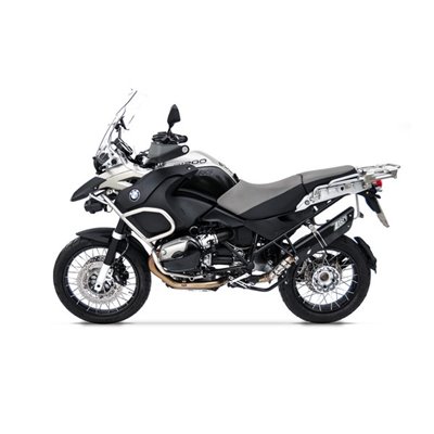 Zard PENTA-BLACK SS RACING SLIP-ONS AND CARBON END CAP BMW R 1200 GS 04 - 09