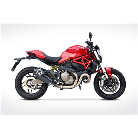 Zard SS RACING SLIP-ON DUCATI MONSTER 821 15 - 17