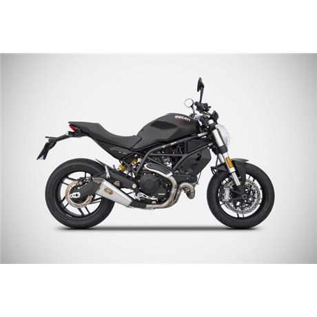 Zard BLACK SS RACING SLIP-ON DUCATI MONSTER 797 17 - 19