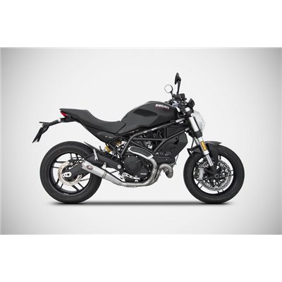 Zard ZUMA-SS E4 SLIP-ON, BRONZED END CAP&LOGO DUCATI MONSTER 797 17 - 19