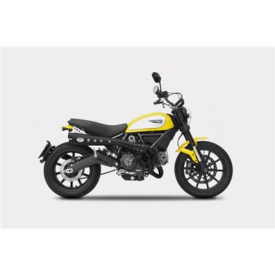 Zard SPECIALD ED. HIGH M.-SS E3 FULL KIT AND BLACK HEAT SHIELDS DUCATI SCRAMBLER 800 15 - 19