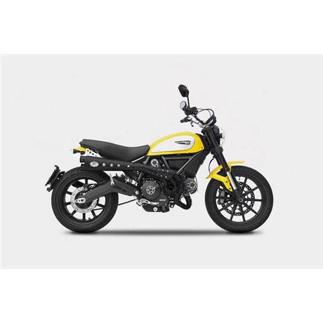 Zard SPECIALD ED. HIGH M.-SS E3 FULL KIT AND BLACK HEAT SHIELDS DUCATI SCRAMBLER 800 15 - 19