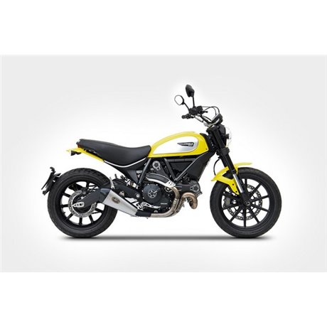 Zard SS RACING SLIP-ON AND CARBON END CAP DUCATI SCRAMBLER 800 15 - 19