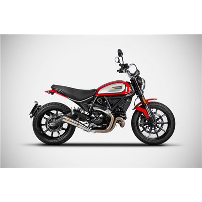 Zard ZUMA-SS E5 SLIP-ON AND BRONZED END CAP&LOGO DUCATI SCRAMBLER 800 21 - 22