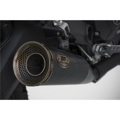Zard ZUMA-BLACK SS E5 SLIP-ON AND BRONZED END CAP&LOGO DUCATI SCRAMBLER 800 21 - 22