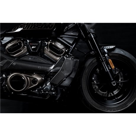 Zard CARBON RADIATOR COVERS HARLEY DAVIDSON SPORTSTER S 1250 21 - 23