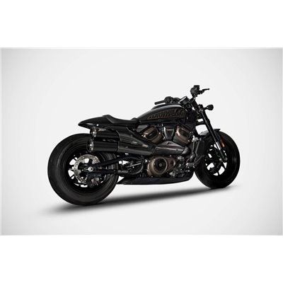 Zard TOPGUN-BLACK SS E5 SLIP-ON KIT HARLEY DAVIDSON SPORTSTER S 1250 21 - 23