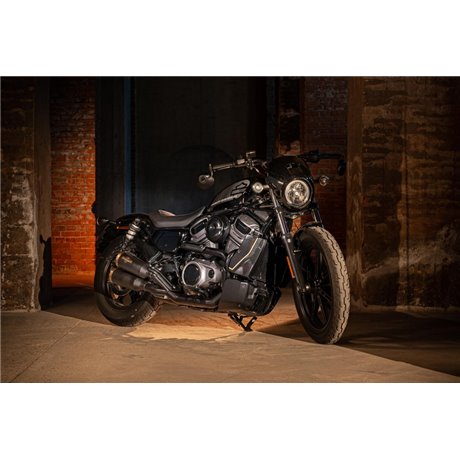 Zard 120TH L.E._ BLACK SS RACING 2>1 FULL KIT + CARBON RADIATOR COVER + ALU PLUG COVER HARLEY DAVIDSON NIGHTSTER 975 23