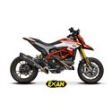 Moto exhaust Exan Oval X-Black Carbon Ducati Hyperstrada 821 2013 - 2016  