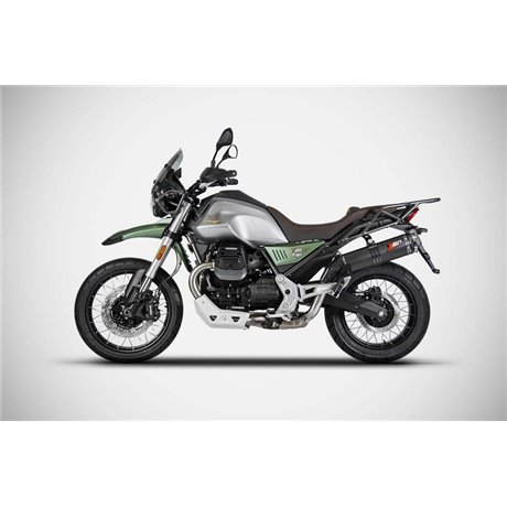 Zard BLACK TITANIUM E4/E5 SLIP-ON MOTO GUZZI V85 TT 19 - 23