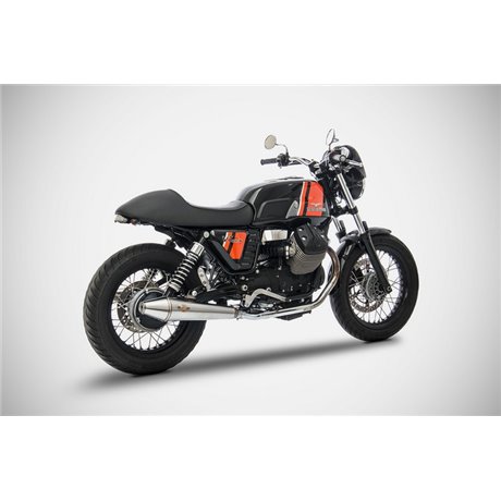Zard CONICAL-BLACK SS E3 SLIP-ONS MOTO GUZZI V7 CAFE CLASSIC / STONE - V7II STONE 08 - 17