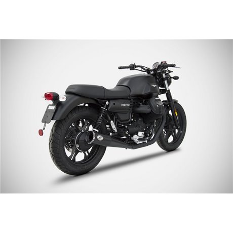 Zard ZUMA-POLISHED SS E4 SLIP-ONS MOTO GUZZI V7 III 17 - 19