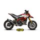 Moto výfuk Exan Carbon Cap Nerez černý Ducati Hyperstrada 821 2013 - 2016  