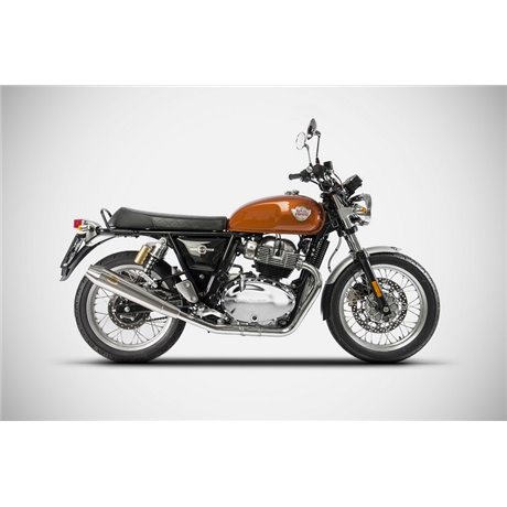 Zard POLISHED SS RACING SLIP-ONS ROYAL ENFIELD CONT.GT / INTERCEPTOR 19 - 23