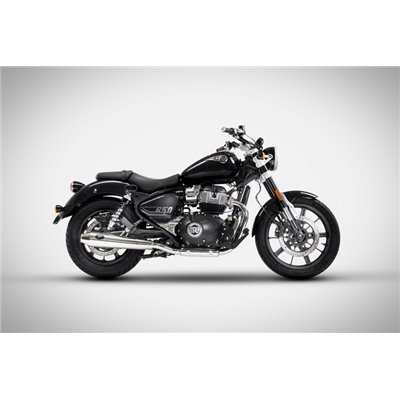 Zard POLISHED SS RACING SLIP-ONS ROYAL ENFIELD SUPER METEOR 650 23