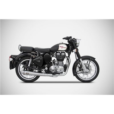 Zard CONICAL-BLACK SS RACING SLIP-ON ROYAL ENFIELD BULLET 350/500 06 - 09