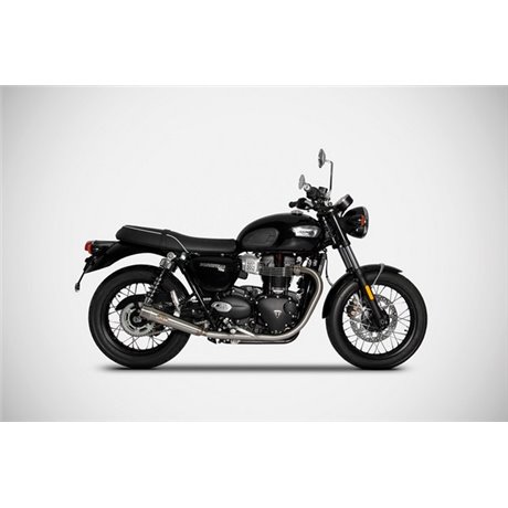 Zard POLISHED SS E5 SLIP-ONS TRIUMPH BONNEVILLE T120 21 - 23